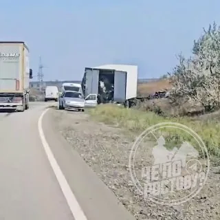 Двое жителей Ростовской области попались на краже мяса из разбитой фуры в Запорожской области.