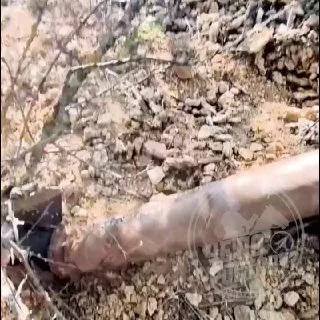 Мотоциклисты под Ростовом нашли в овраге похожий на ракету снаряд — один из них взял боеприпас в руки, пробежался с ним и бросил обратно.