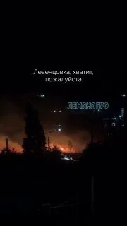 В Левенцовке потушили пожар на площади 800 квадратных метров.